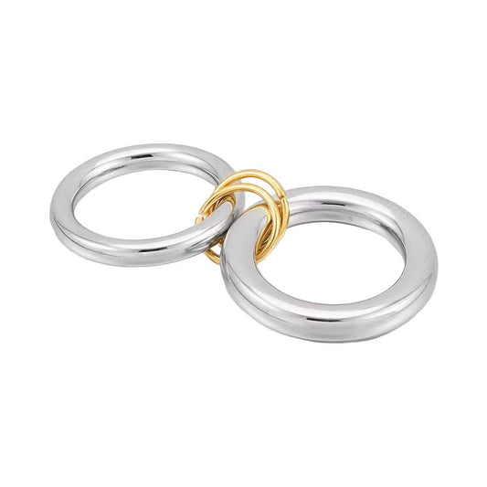 Preston Two Tone Stacked Ring