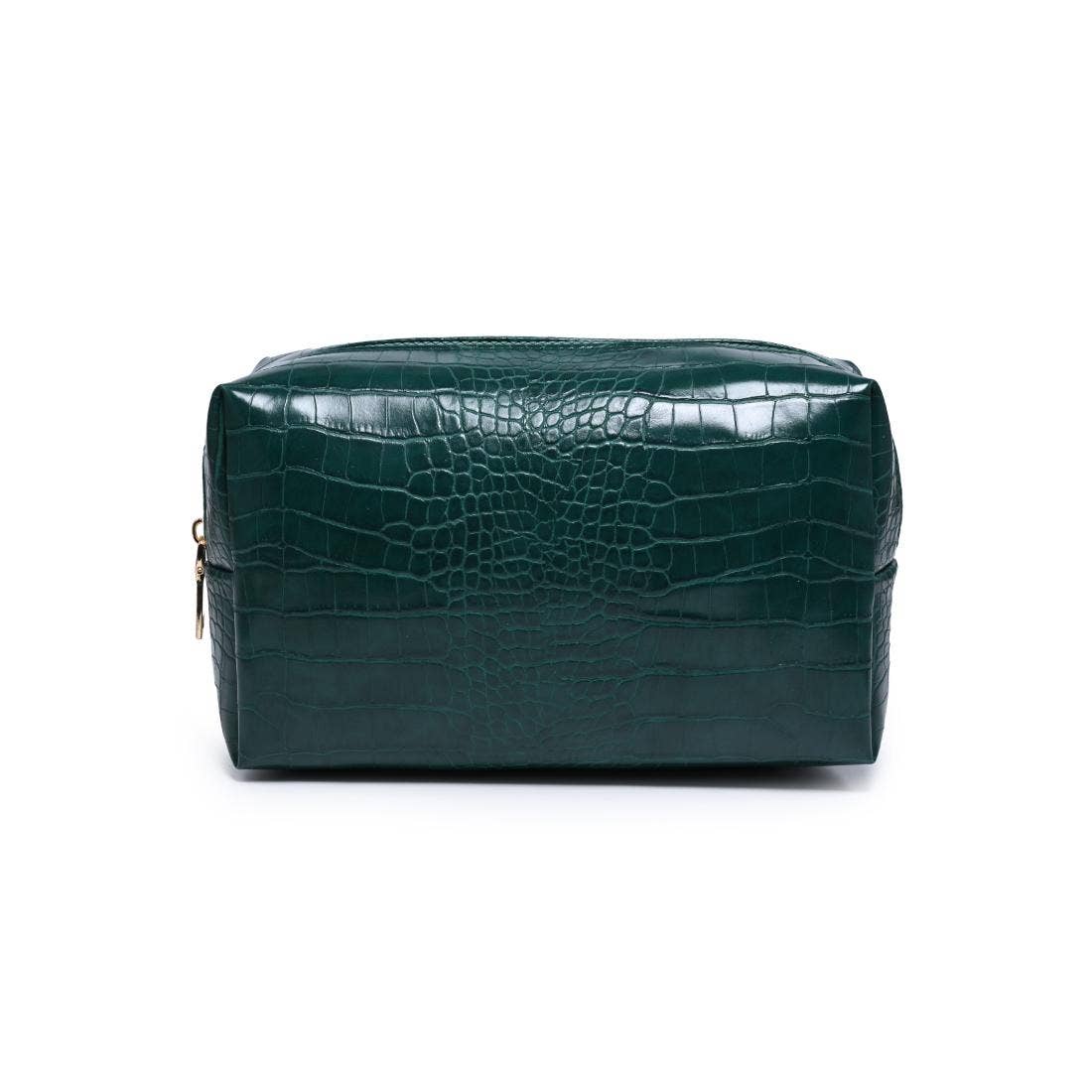 Croc Chic Cosmetic & Travel Organizer Pouch: Red