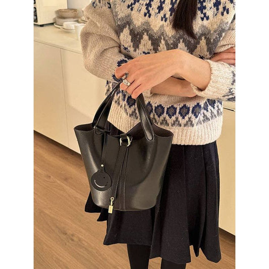 Buckle Bucket Bag