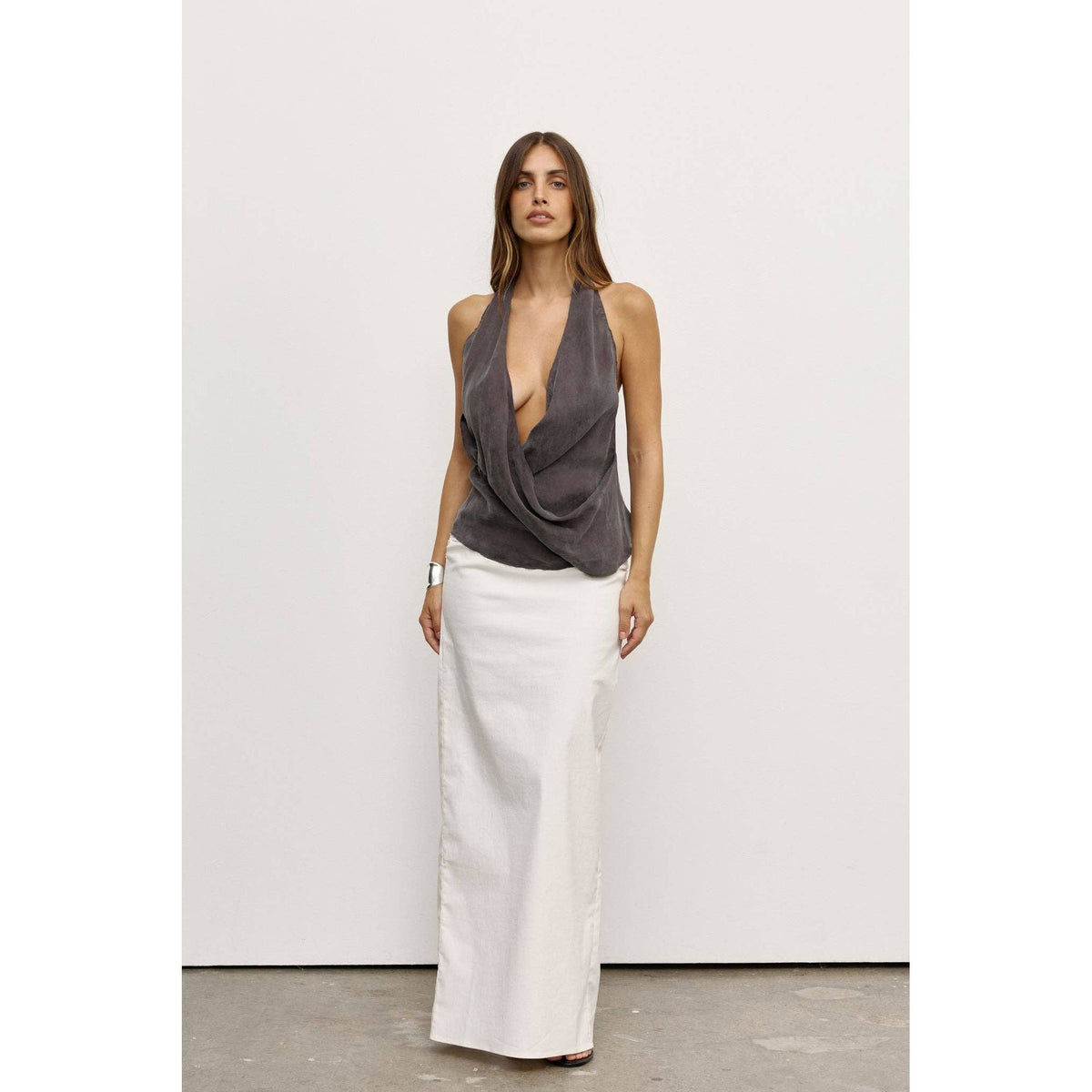 Allison Halter Top Charcoal