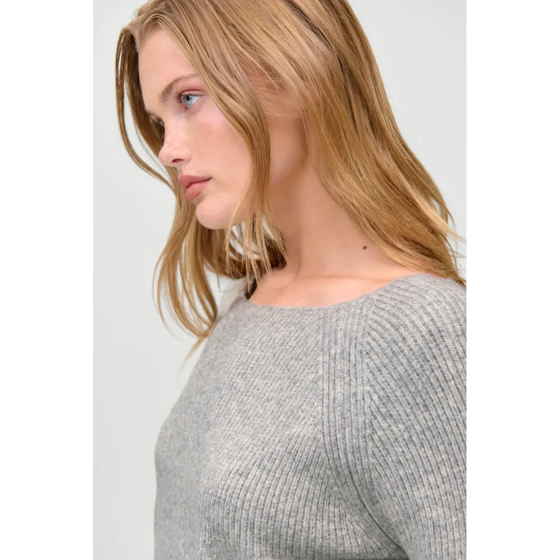 Beau Oversized Brushed Knit Sweater - Fog