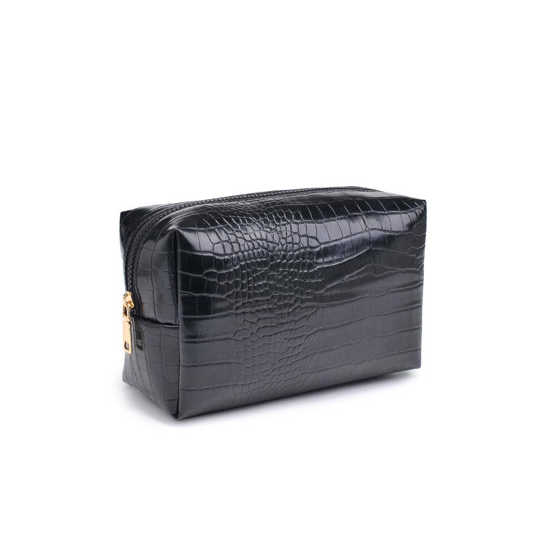 Croc Chic Cosmetic & Travel Organizer Pouch: Red