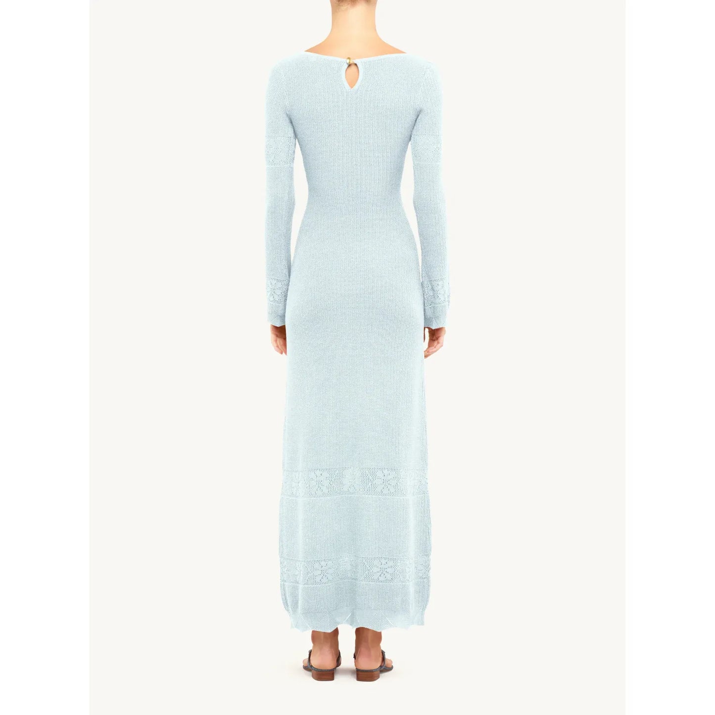 Rita Crochet Dress in Sky Blue - Asta Resort