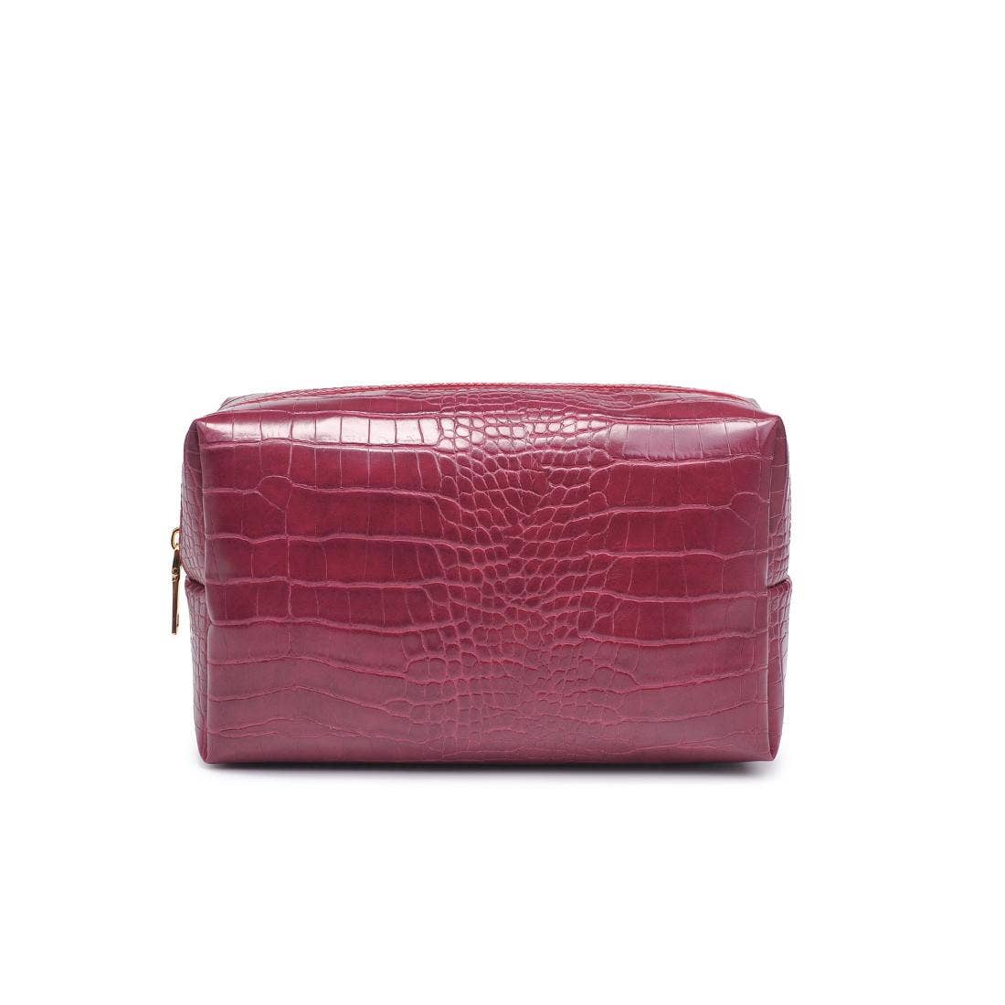 Croc Chic Cosmetic & Travel Organizer Pouch: Emerald