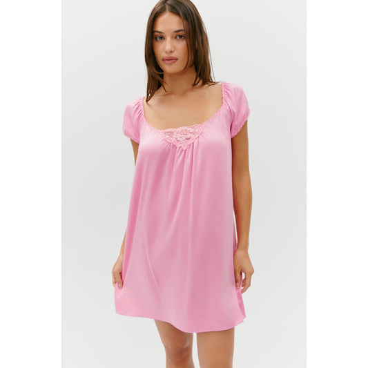 Bo Silk Babydoll Dress