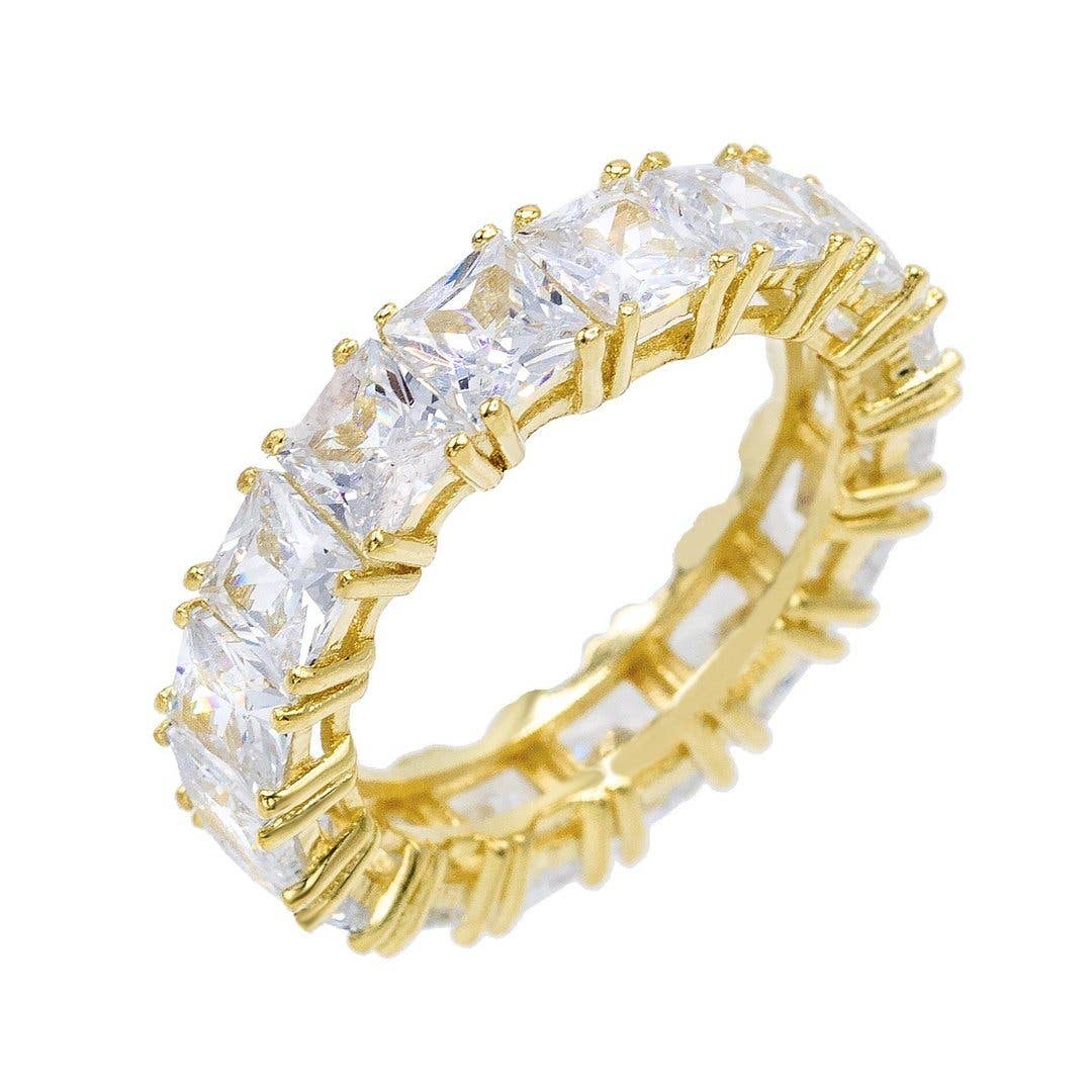 Radiant Cut Band Ring