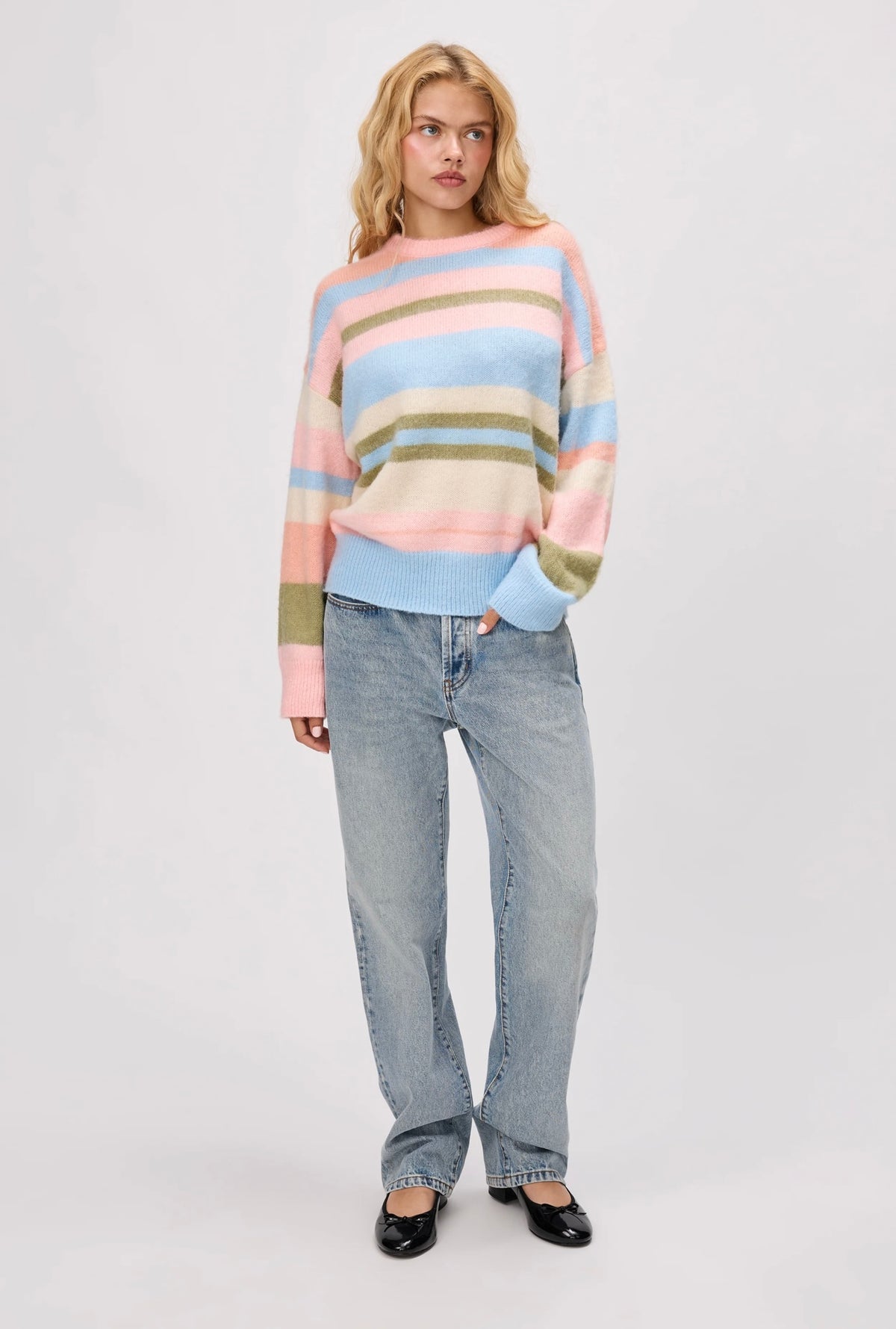 Hawley Oversized Stripe Wool Jumper