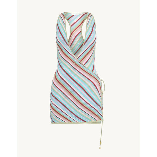 Lila Wrap Mini Dress