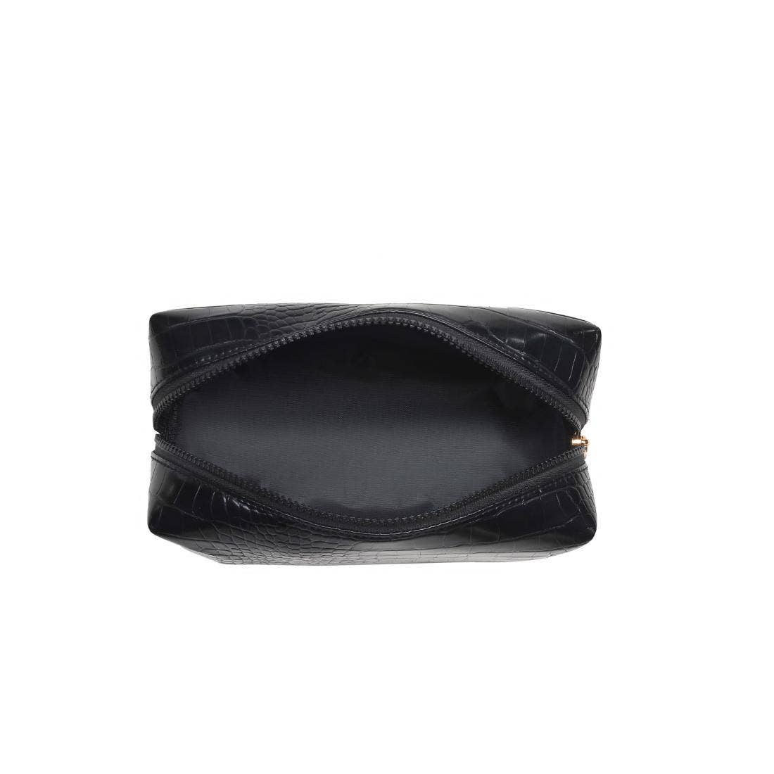 Croc Chic Cosmetic & Travel Organizer Pouch: Emerald