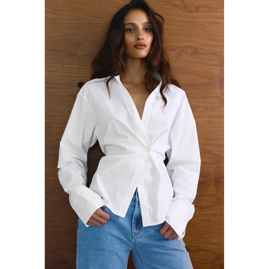 Tilda Button Down in White