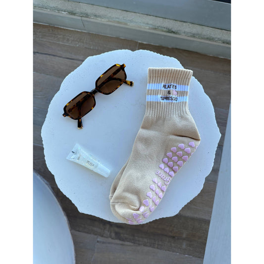 PILATES & ESPRESSO Grip Socks
