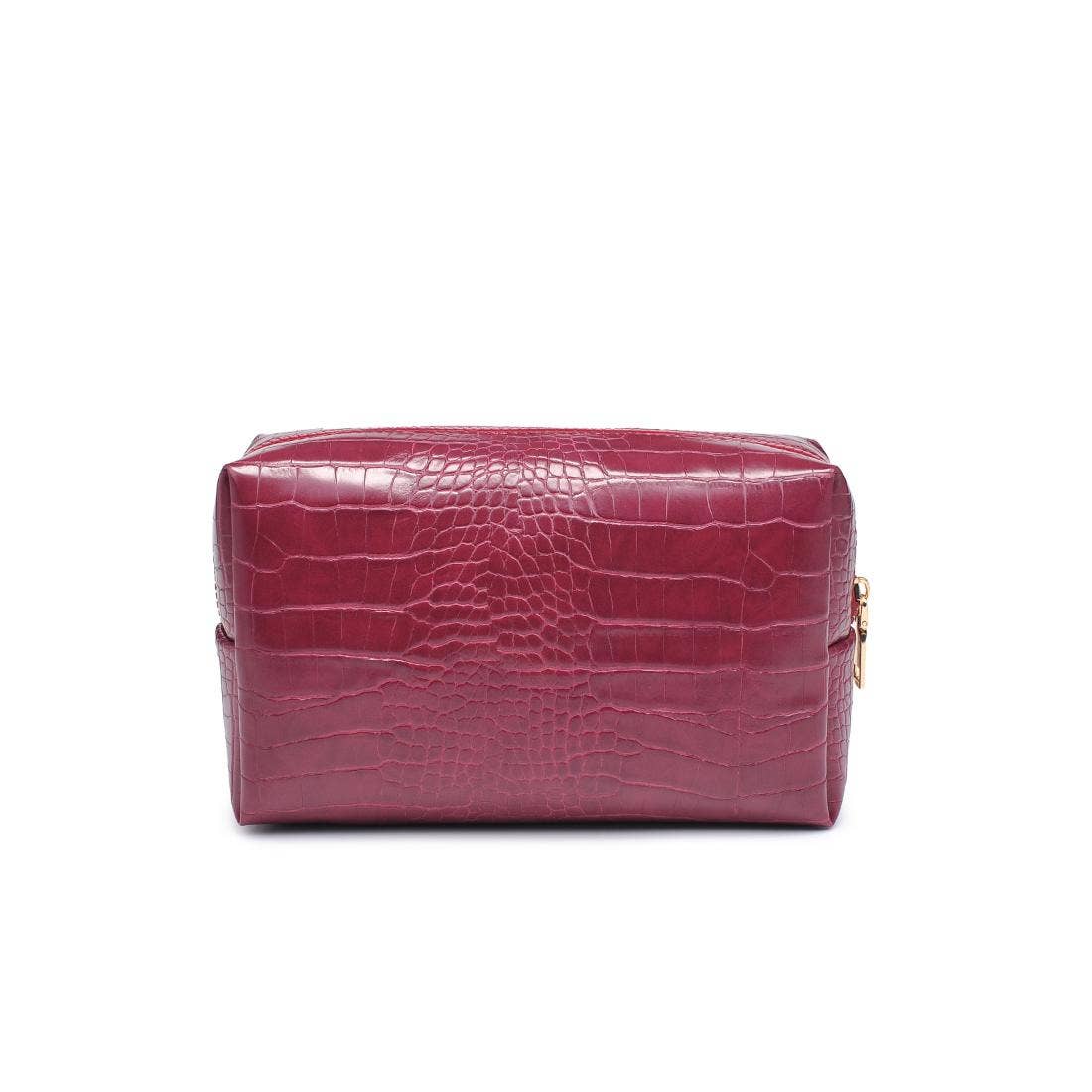 Croc Chic Cosmetic & Travel Organizer Pouch: Black