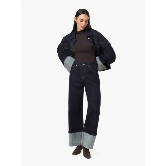 Camryn Cuffed Straight Crop Jeans