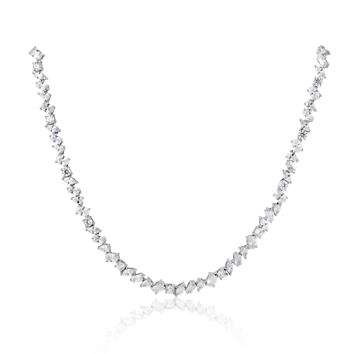 Pamela Tennis Necklace: Gold