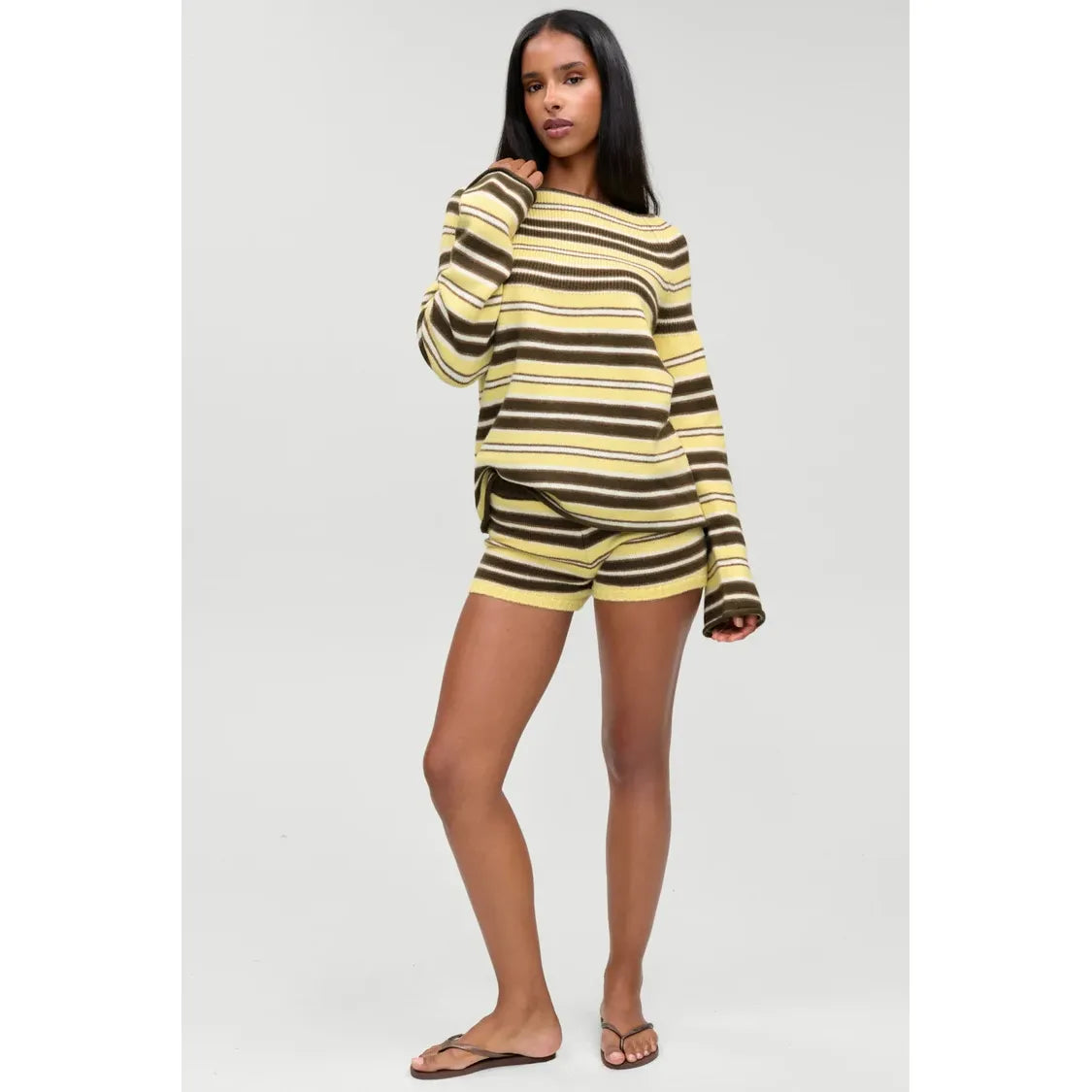 Beau Oversized Brushed Knit Sweater