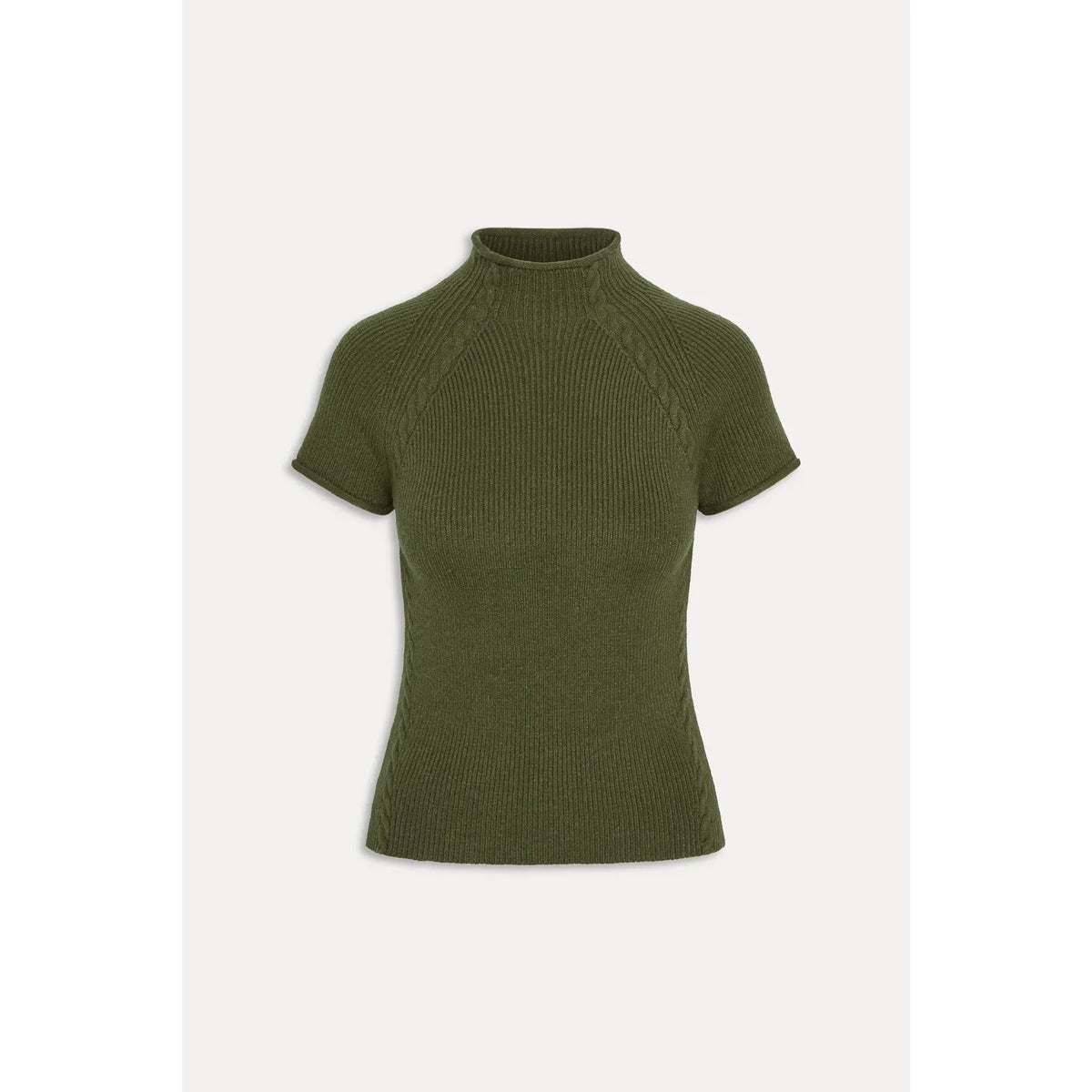 Harmony Cloud knit mock neck in Alpine