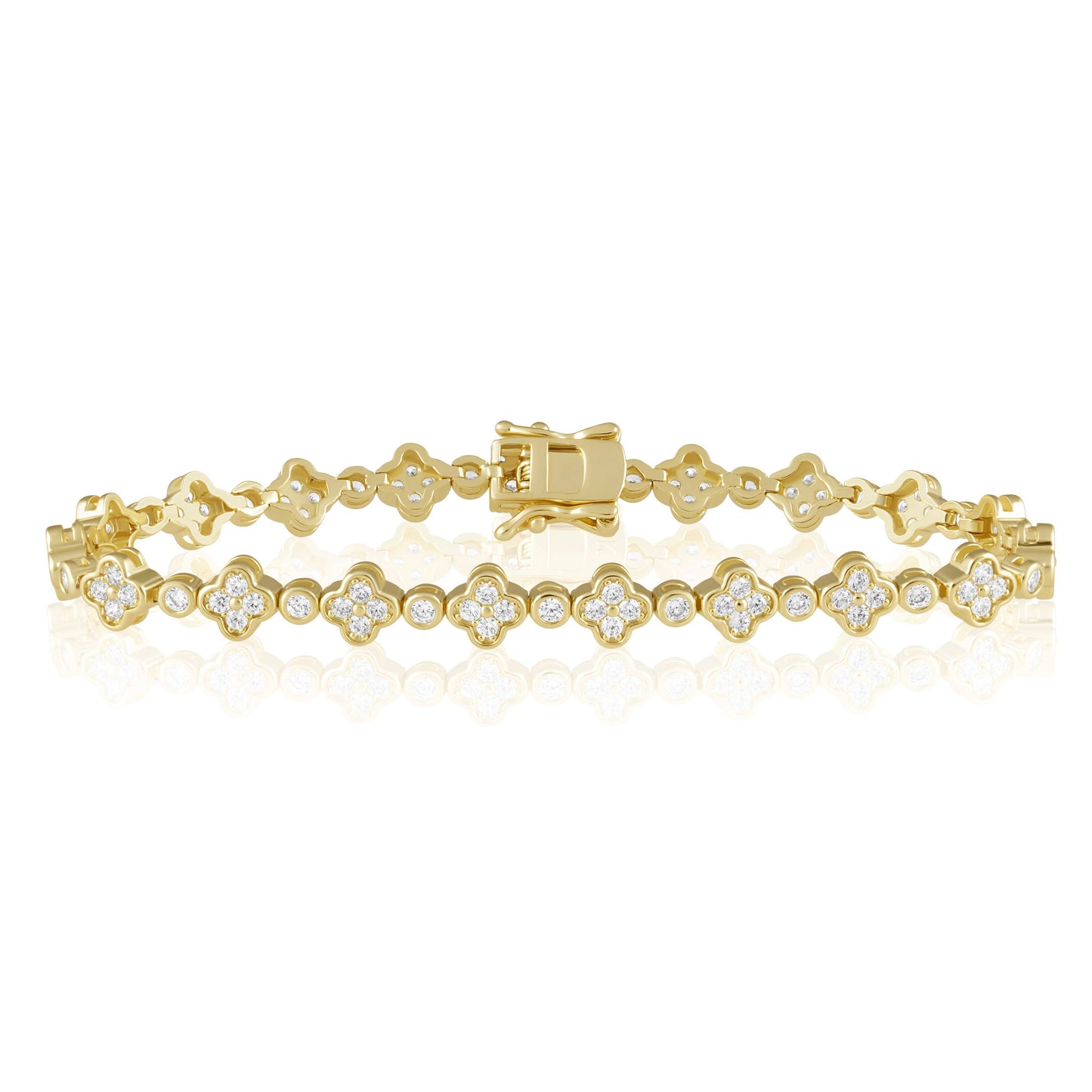 Dainty Gracie Tennis Bracelet: Gold
