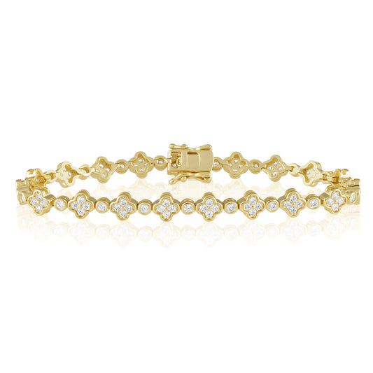 Dainty Gracie Tennis Bracelet: Gold