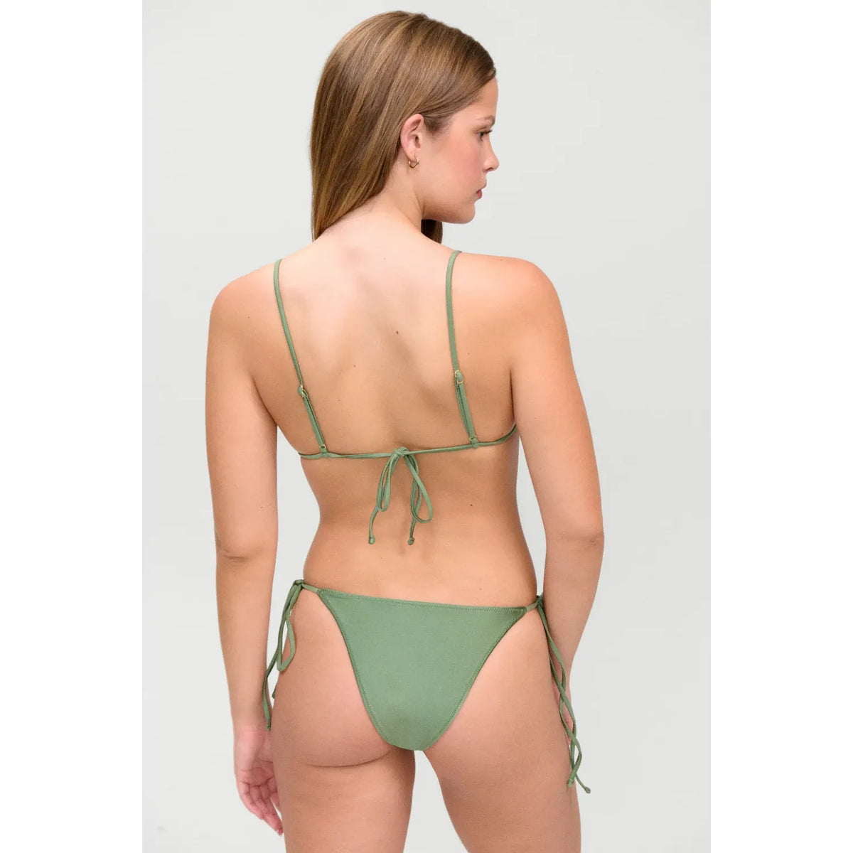 Mackenzie Satin Cheeky Bikini Bottom - Backyard Baby