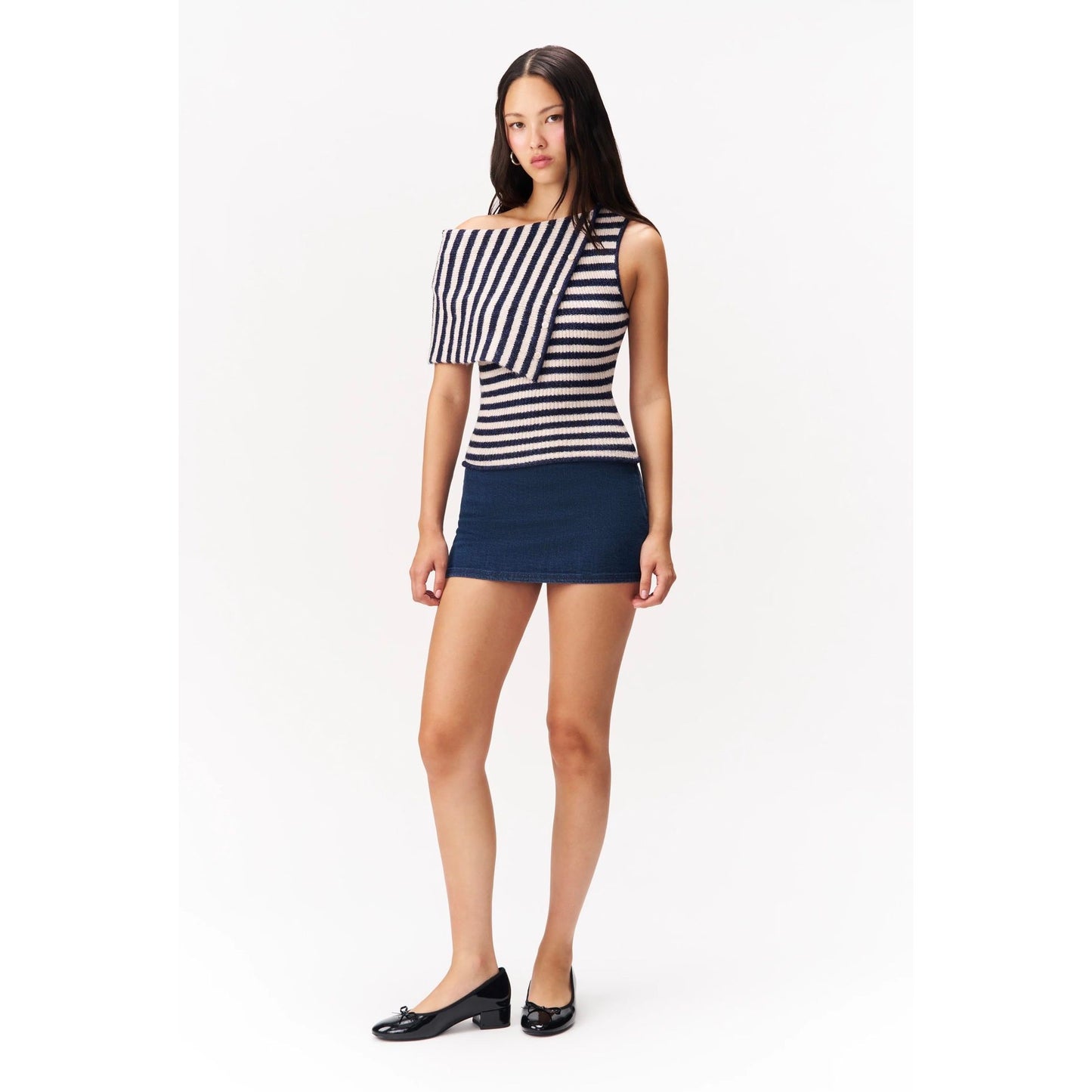Martina Sweater - Navy/White Stripe