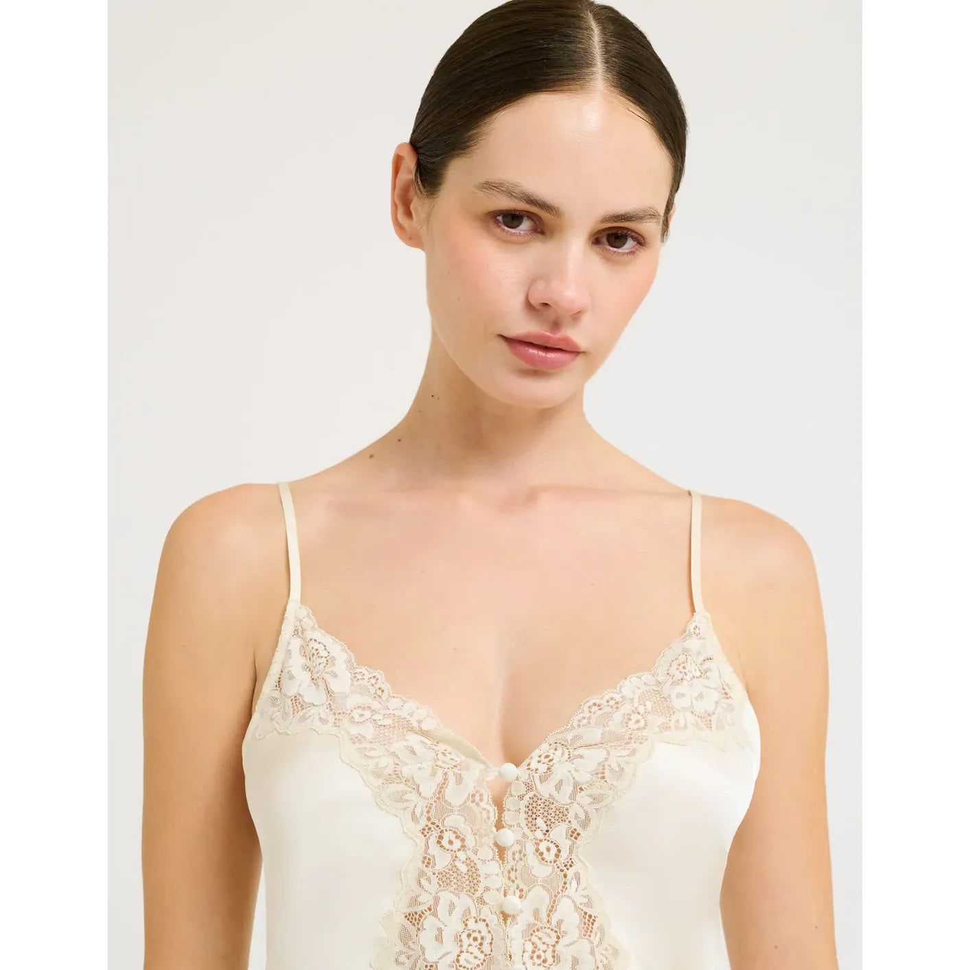 Chantily Tank in Ivory