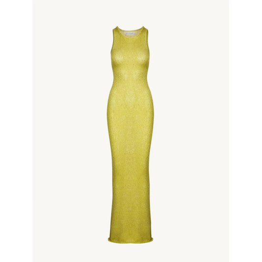 Natalia Maxi Dress in Chartreuse Sequin - Asta Resort