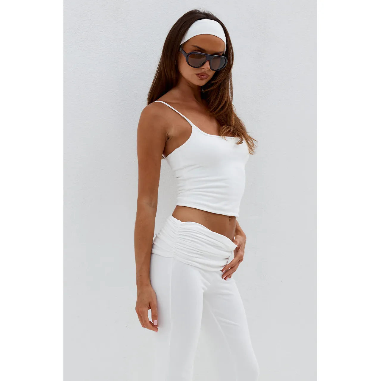 Damari Scoop Tank in White