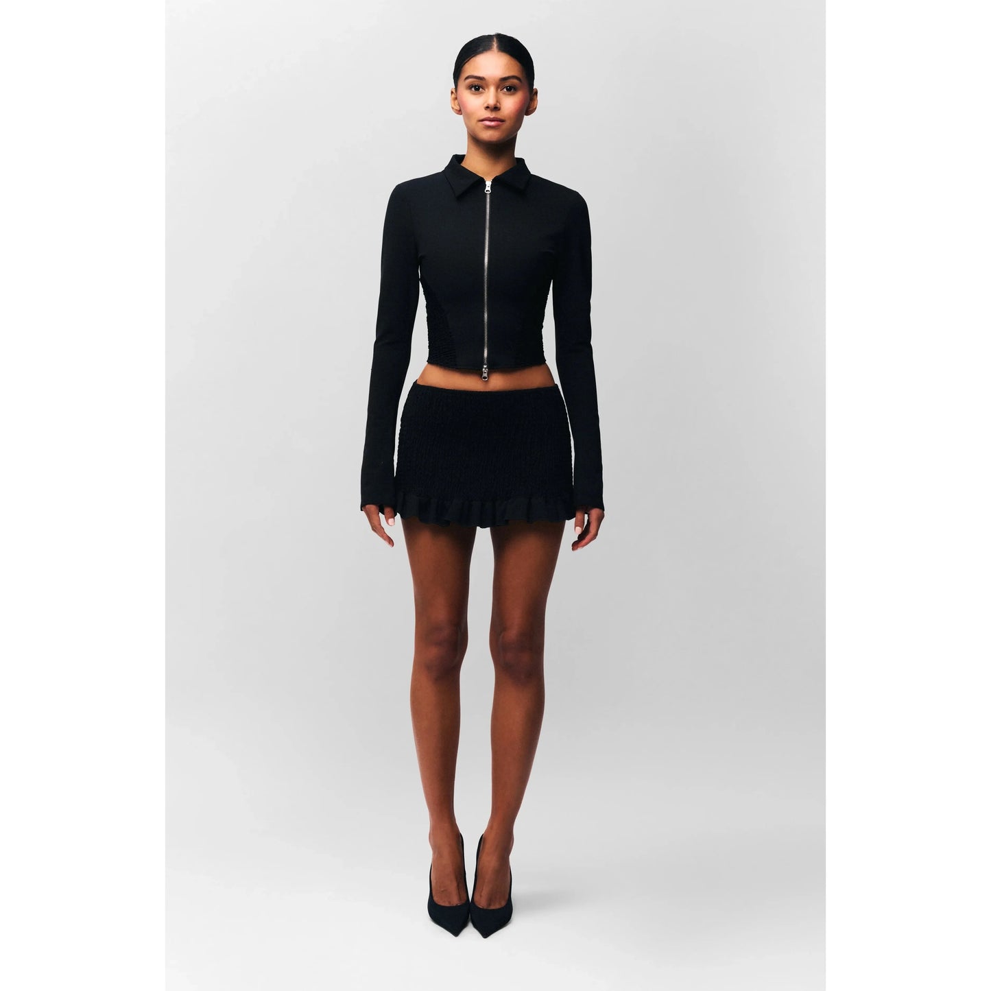 Apolline Smocked Jacket- Guizio