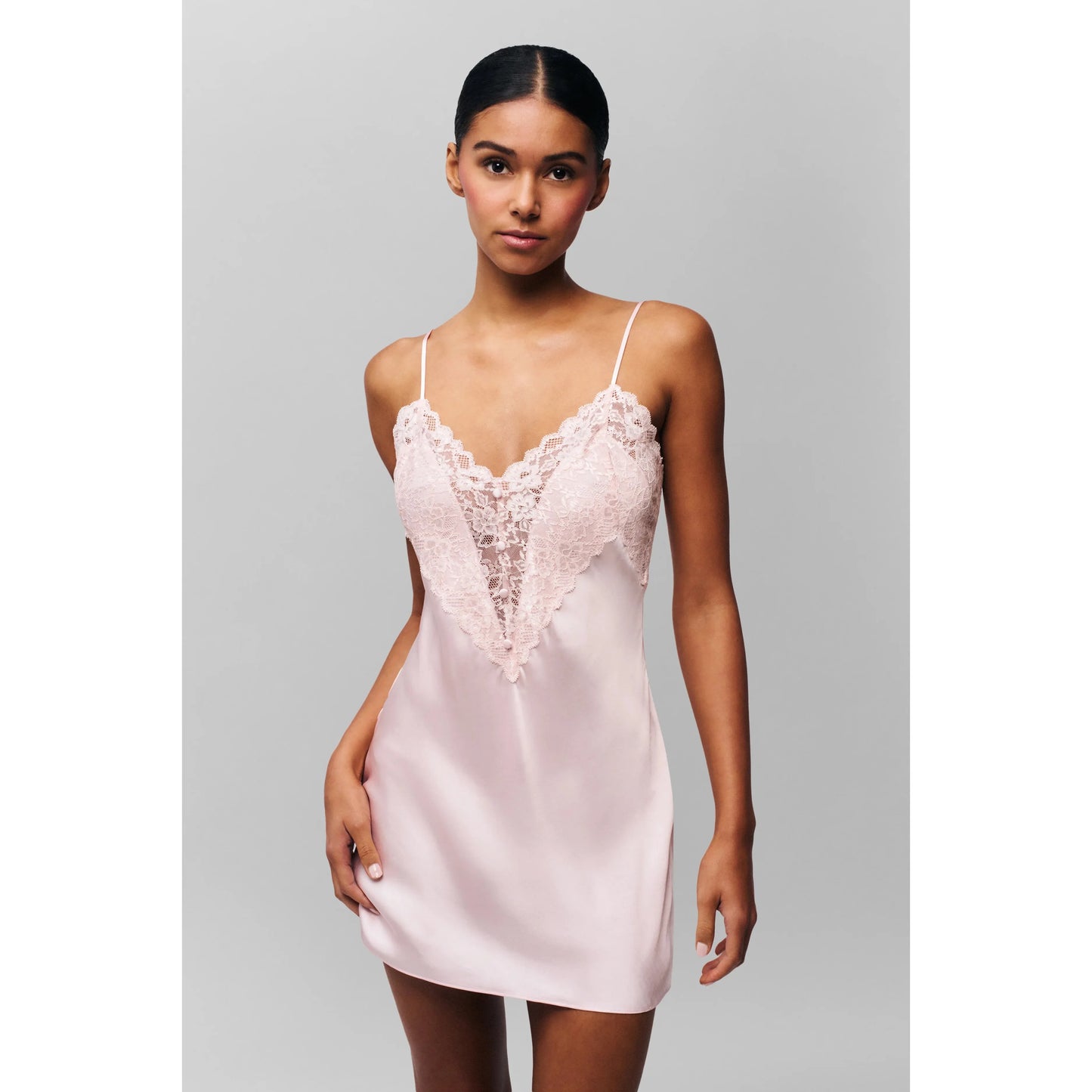 Nova Slip Dress in Pink - Guizio