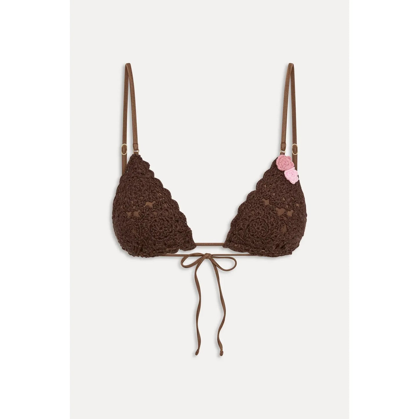 x Devon Lee Carlson Elena Crochet Bikini Top