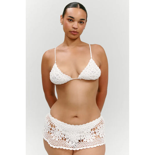 x Paige Lorenze Shelly Crochet Swim Skirt