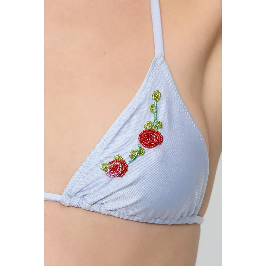 Nick Beaded Shine Bikini Top - Frankies Bikinis