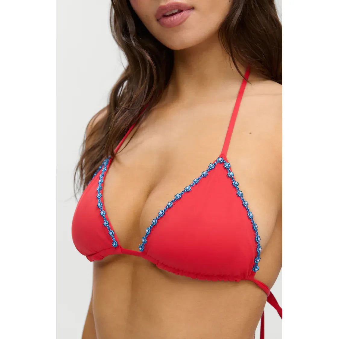 Nick Beaded Triangle Bikini Top