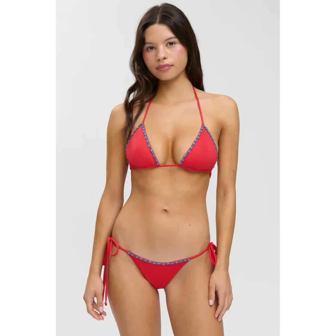 Nick Beaded Triangle Bikini Top