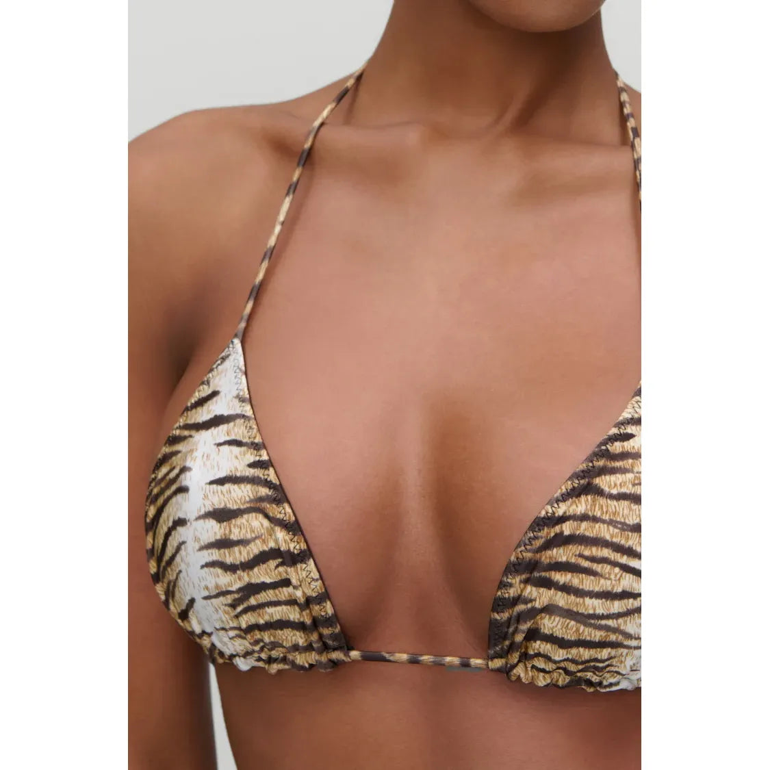 x Devon Lee Carlson Nick Triangle Bikini Top in Rawr