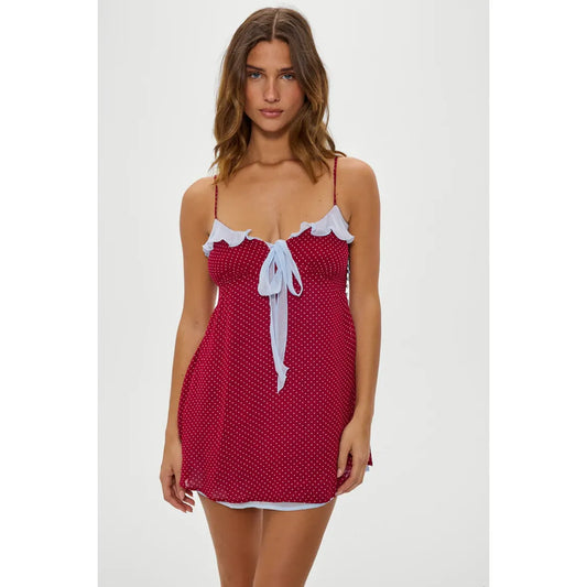 Picnic Hour Polka Dot Dress - Frankies Bikinis
