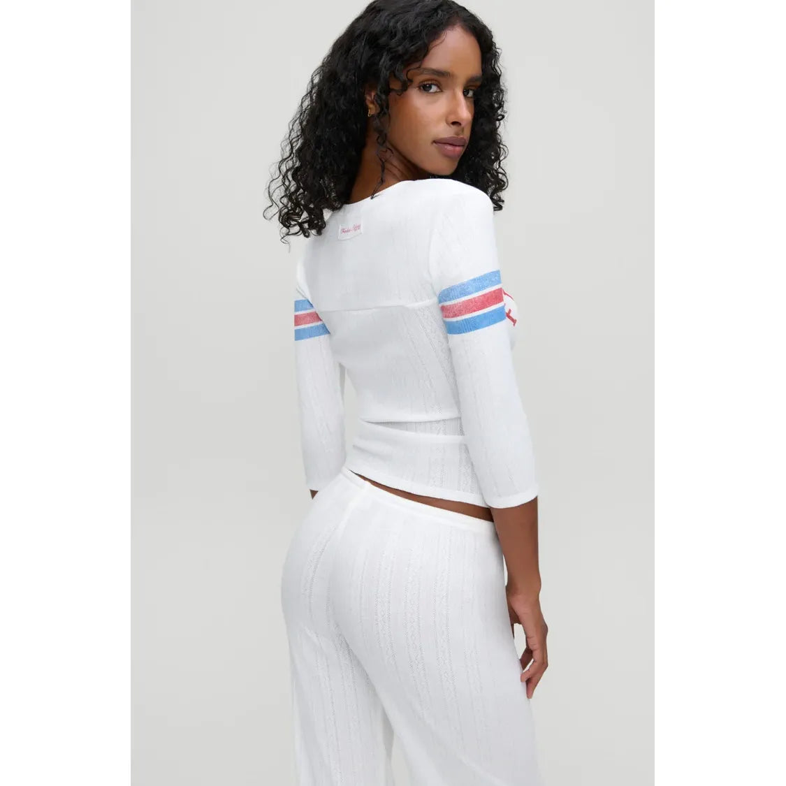 School Girl Pointelle Tee
