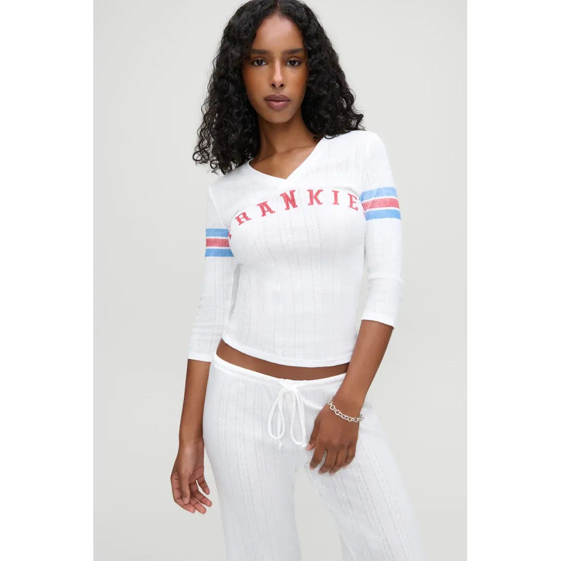 School Girl Pointelle Tee
