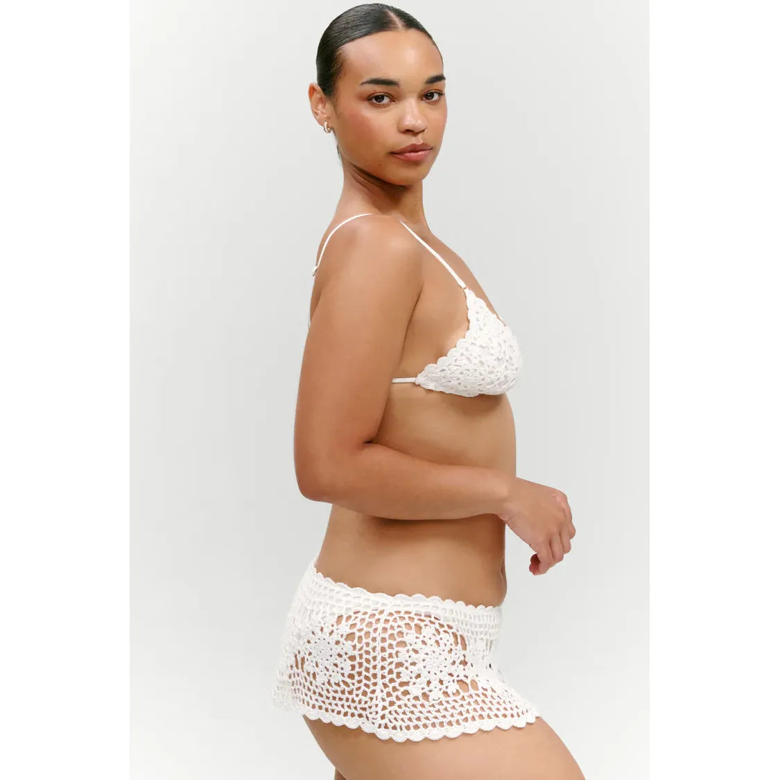 x Paige Lorenze Shelly Crochet Swim Skirt