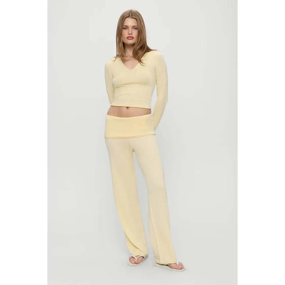 Storm Knit Pants in Buttercream - Frankies Bikinis