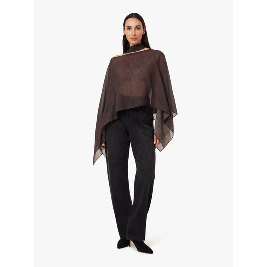 Printed Scarf Top in Snake