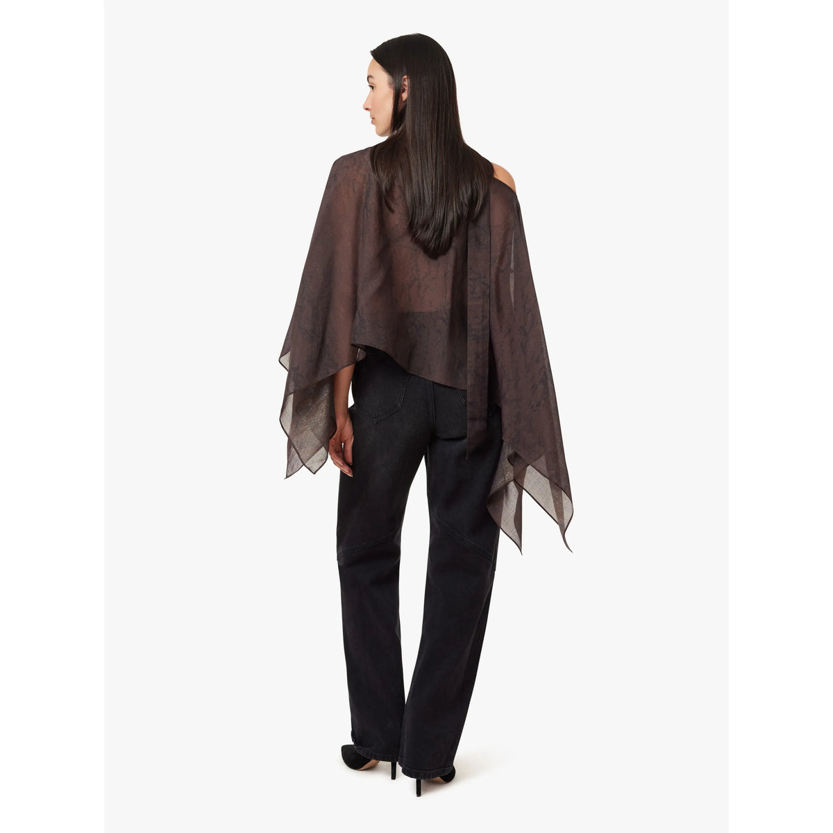 Printed Scarf Top in Snake