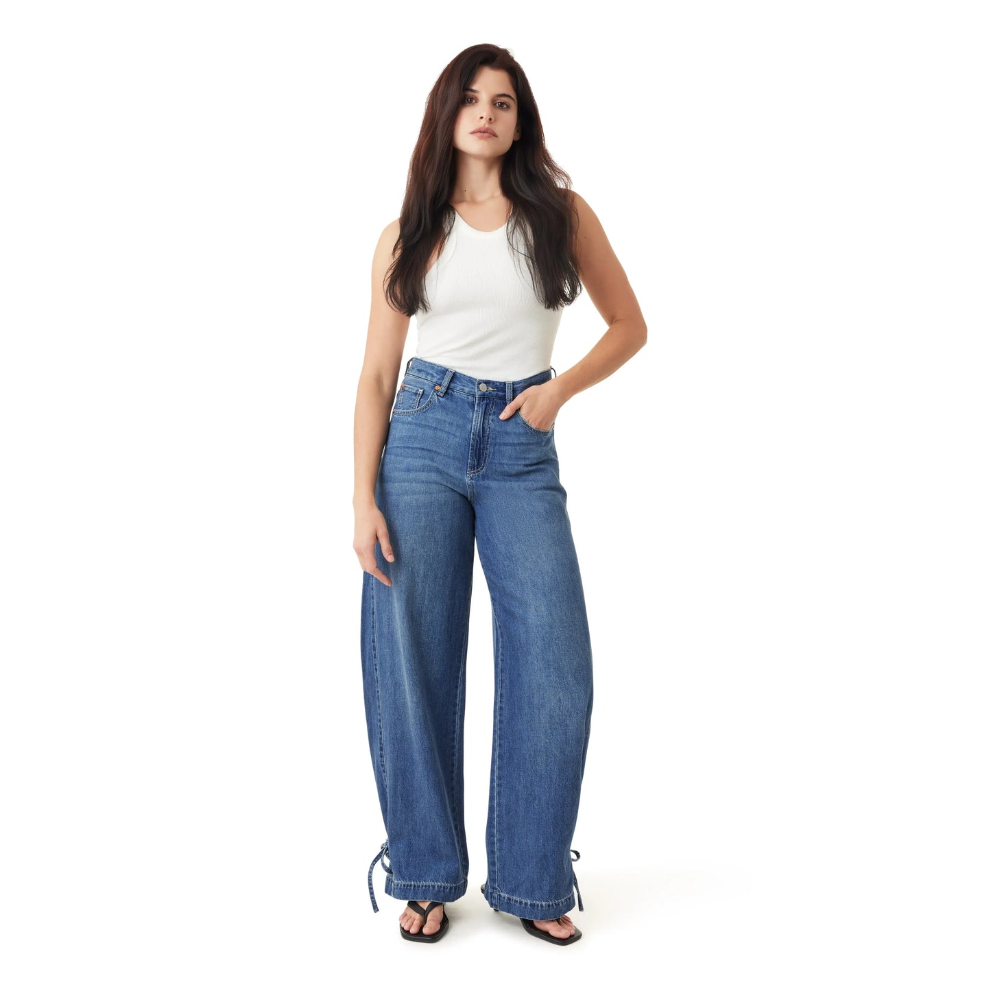 Drapey Relaxed Barrel in Denim