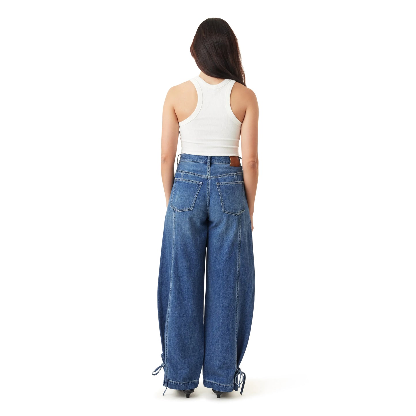 Drapey Relaxed Barrel in Denim