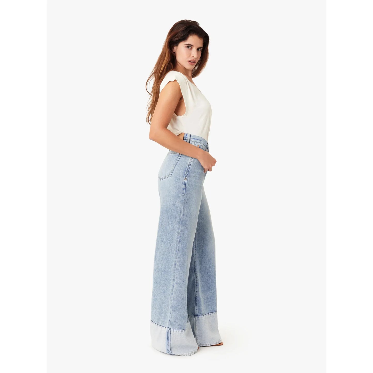 Emerson Cuffed Relaxed Flared Jean - Habitual