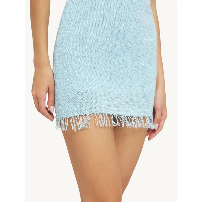 Natalia Mini Dress in Ice Blue