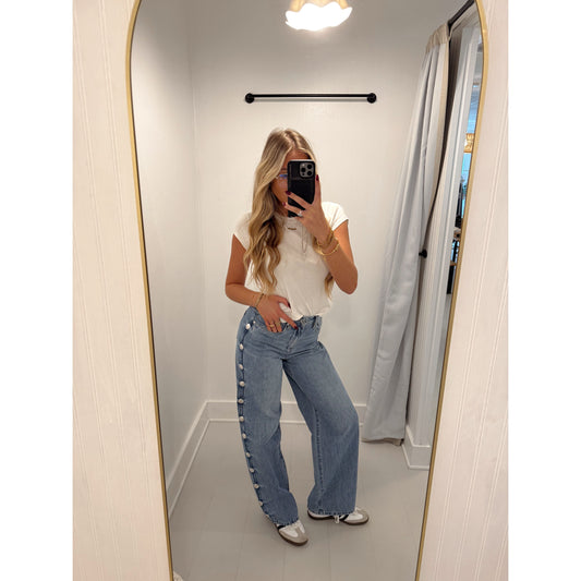 The Franklin Stud Jean - Blank NYC