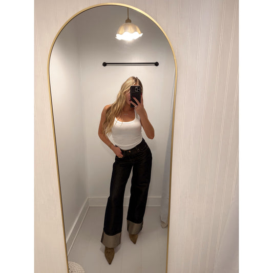 Clout Chaser Metallic Jean - Blank NYC