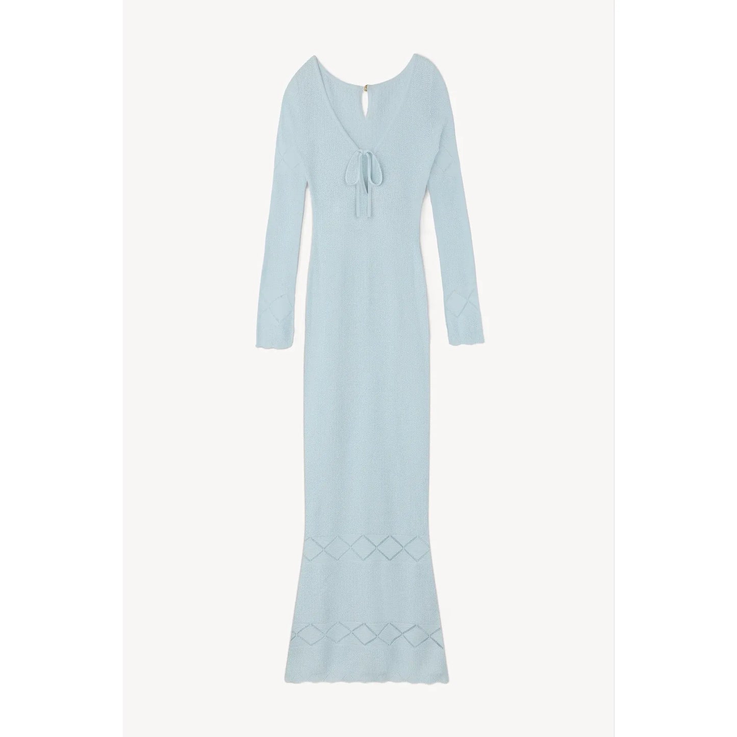 Rita Crochet Dress in Sky Blue - Asta Resort