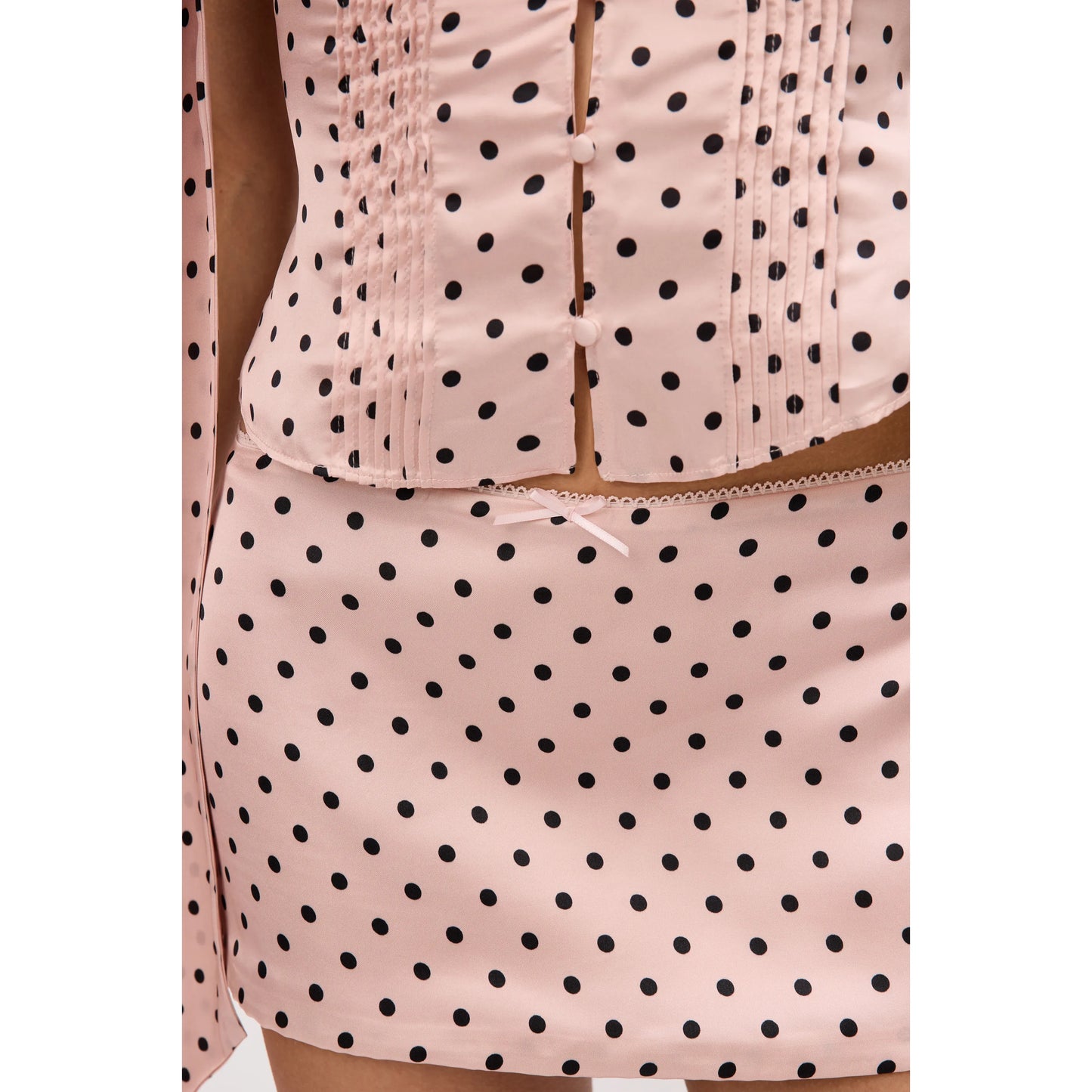 Lucia Skirt in Pink Polka Dot